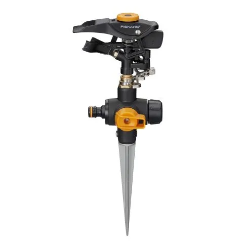 1027029 Fiskars Impulsspridare med jordspik, on/off Premium